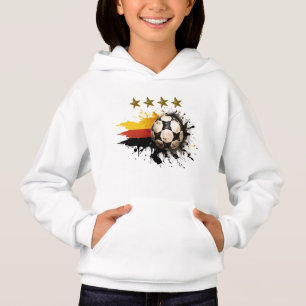 Boule de football avec drapeau allemand et quatre