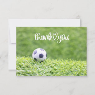 Boule de football avec Merci de mot pour le fan en