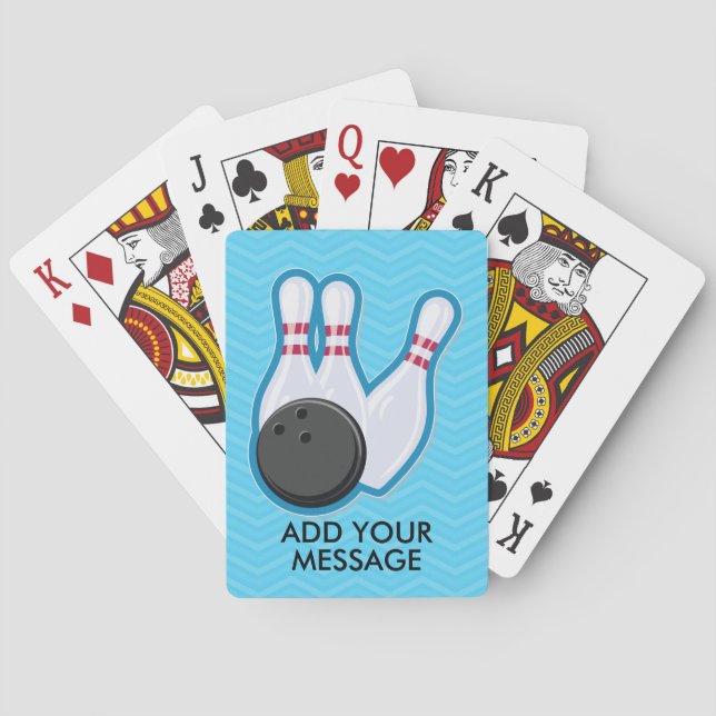 Boule de FunBowling et cartes de jeu de Pin (dos)