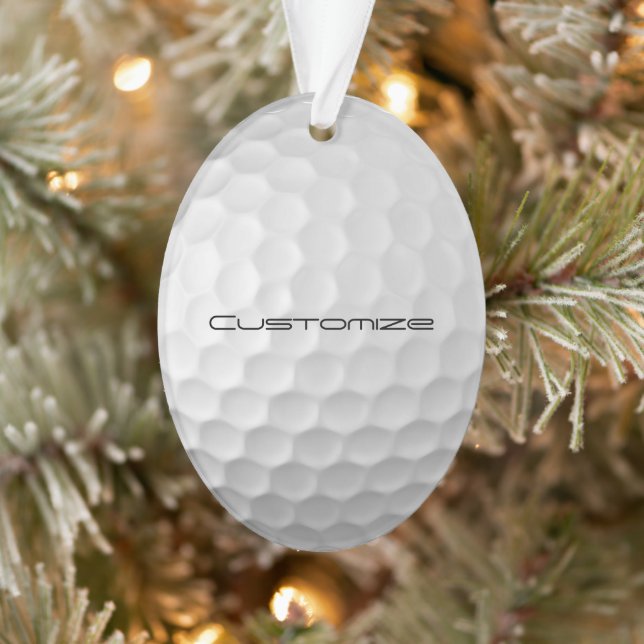 Boule de golf avec texte personnalisé (Arbre)