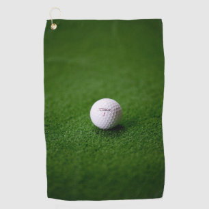 Boule de golf en surface verte Serviettes de golf
