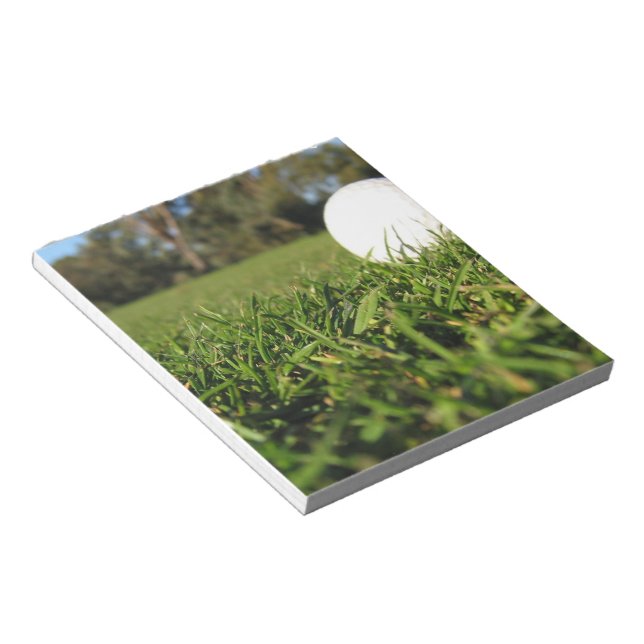 Boule de golf sur le Bloc-notes du parcours (Incliné)