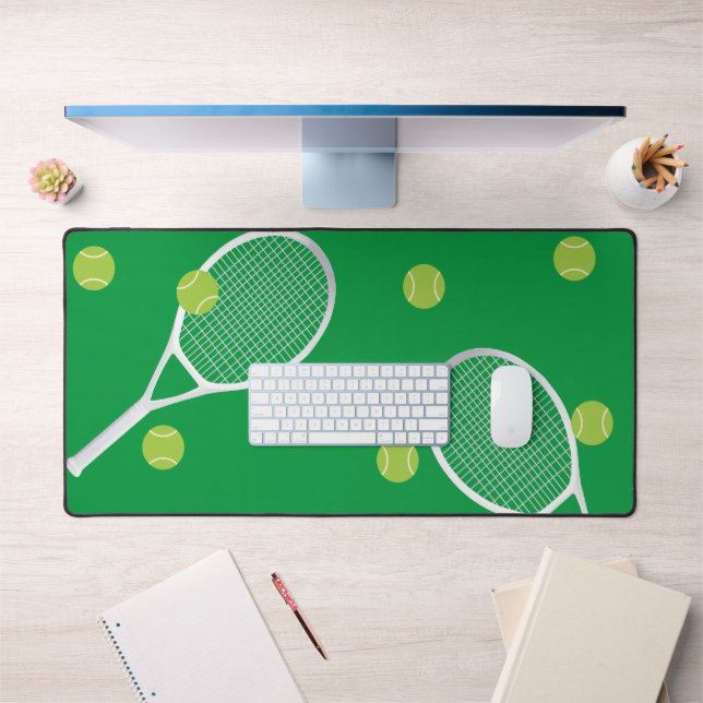 Boule de raquettes de tennis vert moderne (Bureau 1)