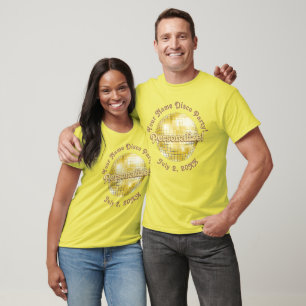 Boule Disco Gold Retro PERSONNALISÉE T-shirt