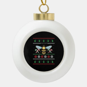 Boule En Céramique Abeille Abeille Noël laid