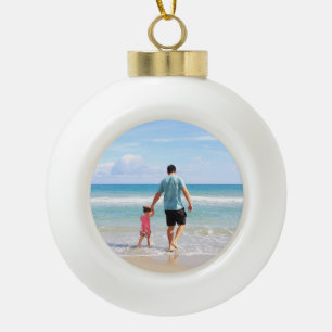 Boule En Céramique Add Your Own Photo ou texte