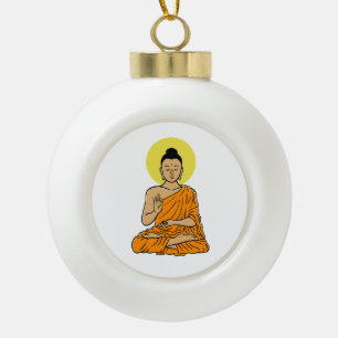Boule En Céramique Aimant Bouddha