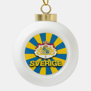 Boule En Céramique Armoiries de Sverige