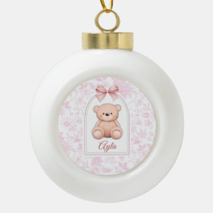 Boule En Céramique Ayla   Conception personnalisée d'ours en peluche 