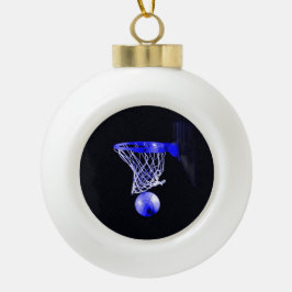 Boule En Céramique Basket bleu
