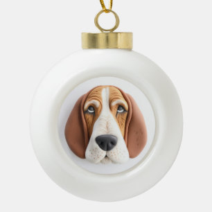 Boule En Céramique Basset Hound Dog 3D inspiré