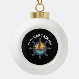 Boule En Céramique Bateau - Je suis le Capitaine maintenant