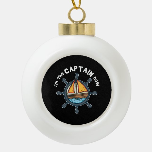 Boule En Céramique Bateau - Je suis le Capitaine maintenant (Devant)