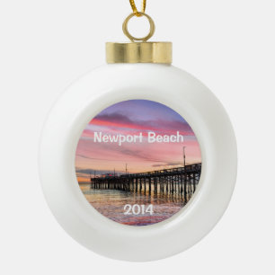 Boule En Céramique Beau coucher de soleil à Newport Beach