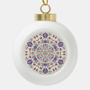 Boule En Céramique Beauté de Mandala : Mosaïque culturelle colorée