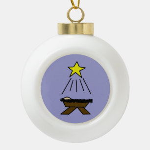 Boule En Céramique Bébé Jésus de joyeux anniversaire