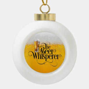 Boule En Céramique Beer Whisperer Ceramic Ball Christmas Ornament