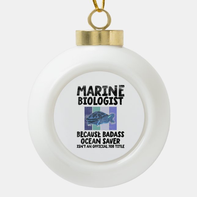 Boule En Céramique Biologiste marin Biologie marine (Devant)