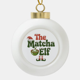 Boule En Céramique Boisson de Noël magique de l'Elfe de Matcha