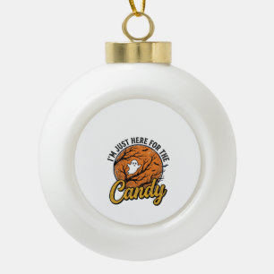 Boule En Céramique Bonbons Halloween Fantôme Conception Vectorielle V