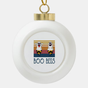 Boule En Céramique Boo Bees Couple Ghost Chemise Halloween