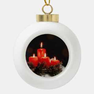 Boule En Céramique Bougies de Noël 