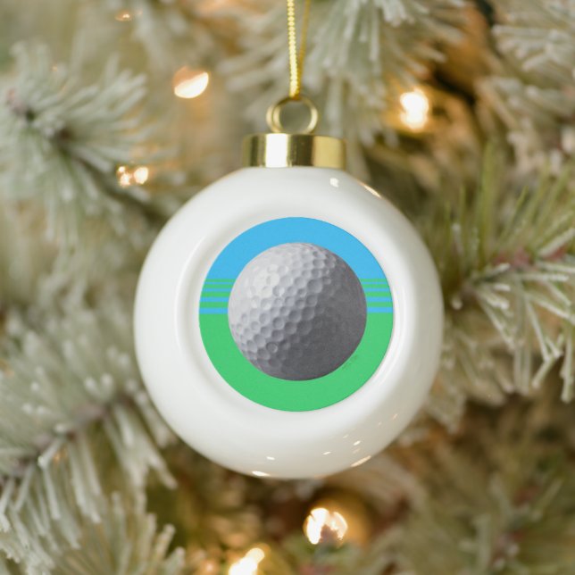 Boule En Céramique Boule de Noël du Golf Ball (Arbre)