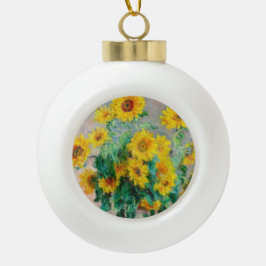 Boule En Céramique Bouquet de tournesols Claude Monet