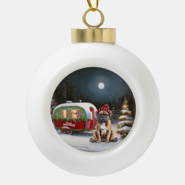 Boule En Céramique Boxe d'hiver Caravan Christmas Adventure (Devant)