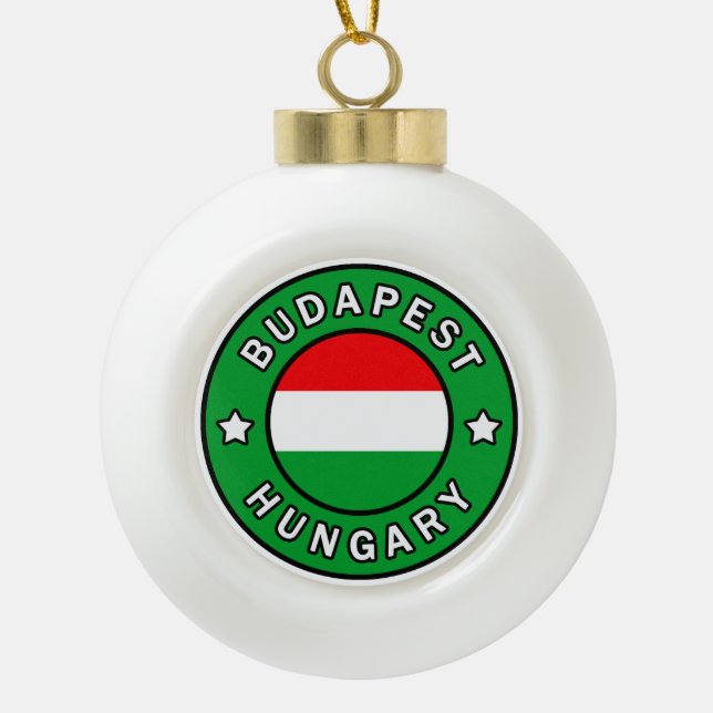 Boule En Céramique Budapest Hongrie (Devant)