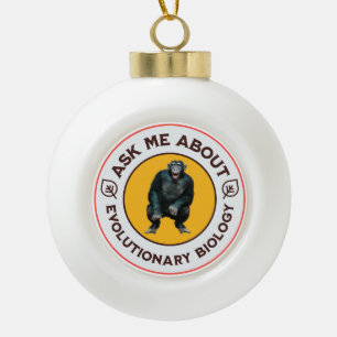 Boule En Céramique Cadeau d'humour de nerd sur l'évolution drôle de b