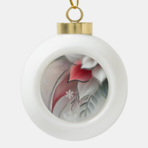 Cadeau ornemental de Noël avec Art Floral Moderne