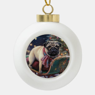 Boule En Céramique Carlin Noël Festive Saison