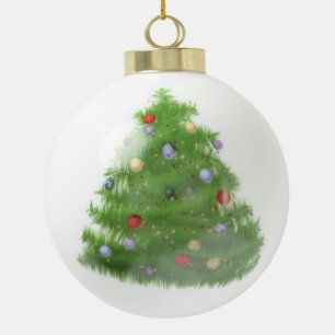 Boule En Céramique Carte de Noël personnalisée de San Francisco – Fêt