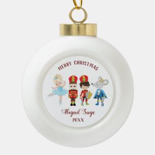 Boule En Céramique Casse-noix, Clara, Souris Roi Noël
