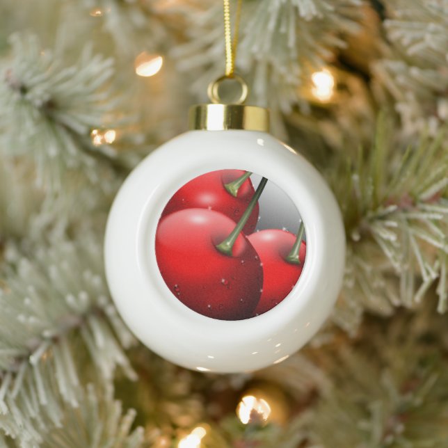 Boule En Céramique Cerises avec gouttes de ragoût (Arbre)