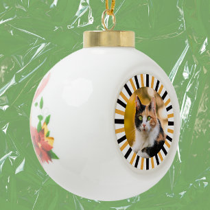 Boule En Céramique Chat calico