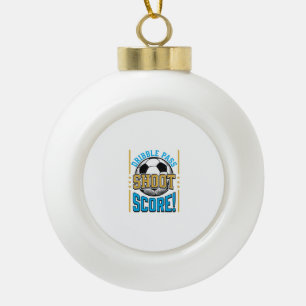 Boule En Céramique Chemise de football vintage dribble passe tir scor