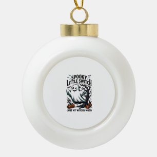 Boule En Céramique Chemise de sorcière Halloween Design d'humour vint