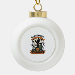 Boule En Céramique Chemise Halloween tous les jours Vintage Main Fant
