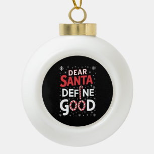 Boule En Céramique Cher Père Noël Définir les fêtes de Noël