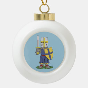 Boule En Céramique Chevalier médiéval mignon