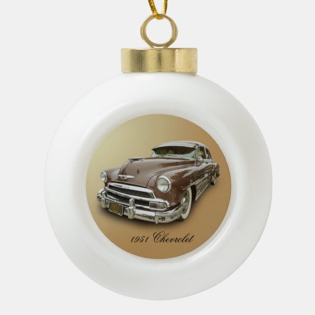 BOULE EN CÉRAMIQUE CHEVROLET 1951 (Devant)