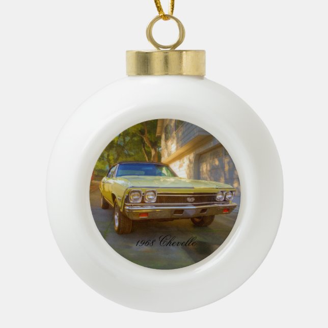 BOULE EN CÉRAMIQUE CHEVROLET 1968 CHEVELLE SOLIDES SOLUBLES (Devant)