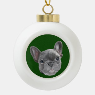 Boule En Céramique Chiot de bouledogue français