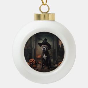 Boule En Céramique Citrouilles de Terrieur de Staffordshire Halloween
