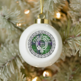Boule En Céramique Clan écossais Donald Tartan et Crest