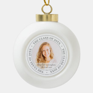 Boule En Céramique Classe de diplômes de 20XX Photo personnalisée s