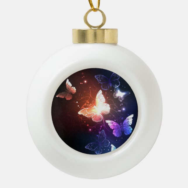 Boule En Céramique Clowing Night Butterflies (Devant)