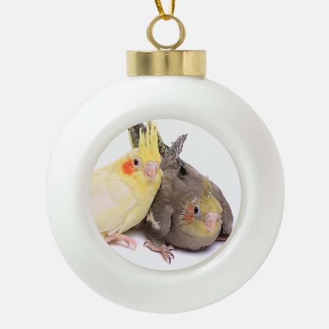 Boule En Céramique Cockatiels (Devant)